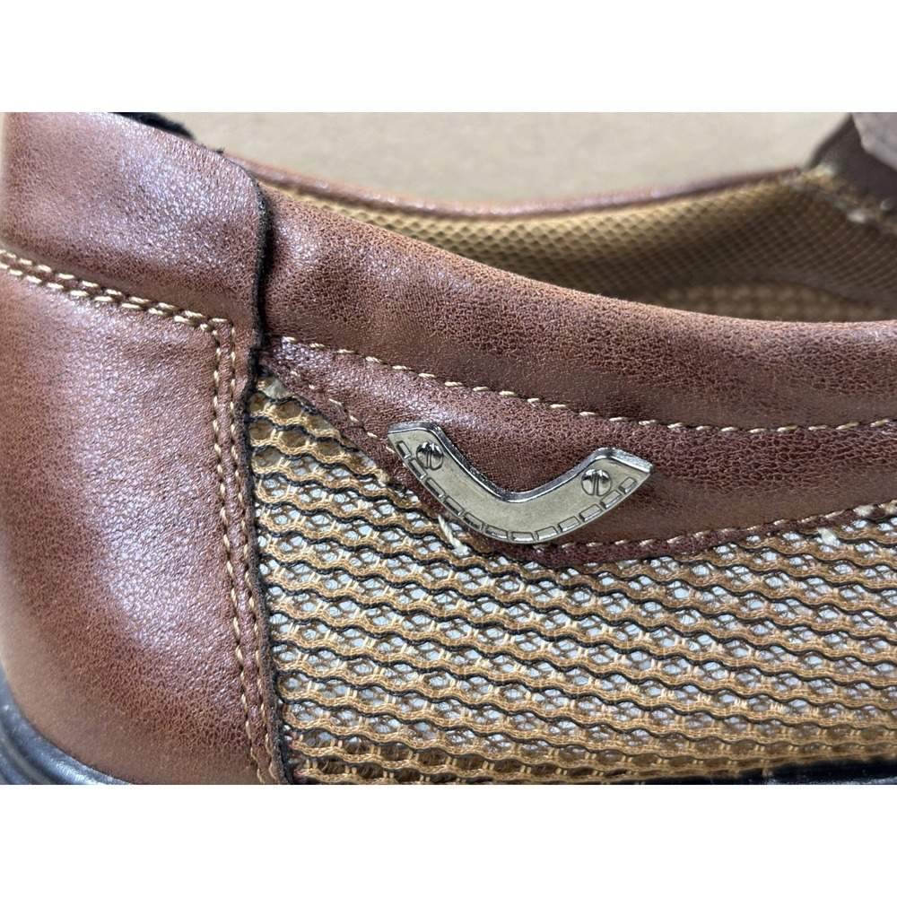Mens Size 15 Mesh Loafers Brown Slip On Walking Shoes NIB Comfort Casual - Picture 10 of 10